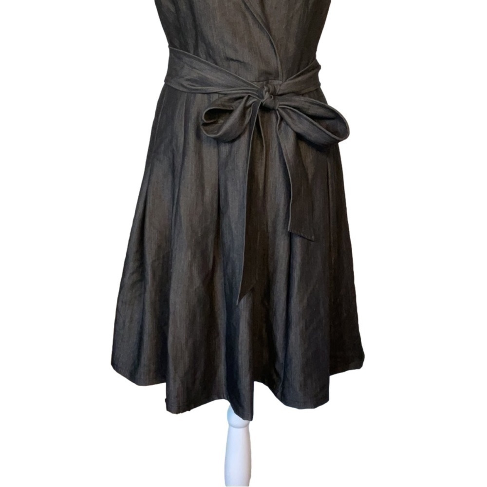 Anne Klein Sleeveless Tie Waist Midi Dress - Picture 4 of 16